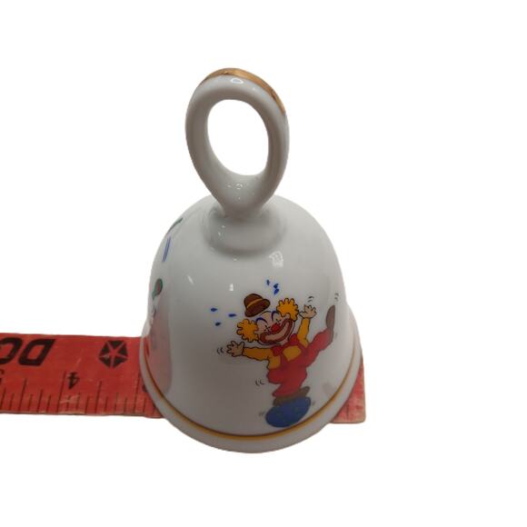 Vintage Clown Bell Porcelain Circus Figurine Papel Japan Gold Trim Decor 🎪🤡 - Picture 5 of 11